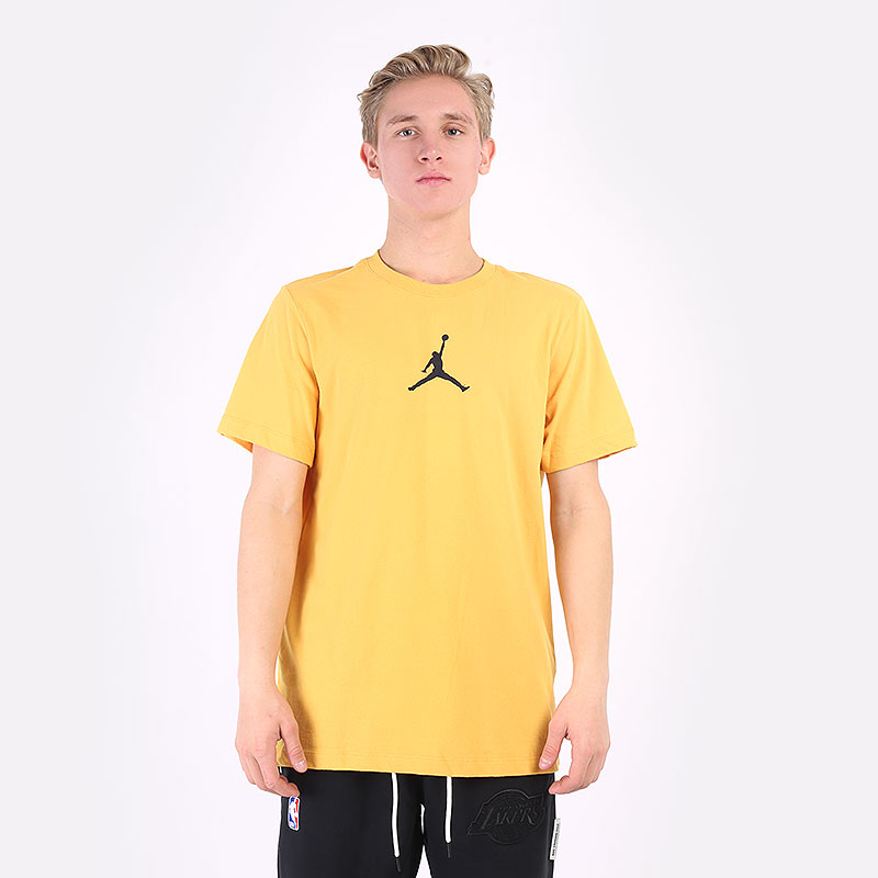 мужская желтая футболка Jordan Jumpman Short-Sleeve T-Shirt CW5190-781 - цена, описание, фото 3